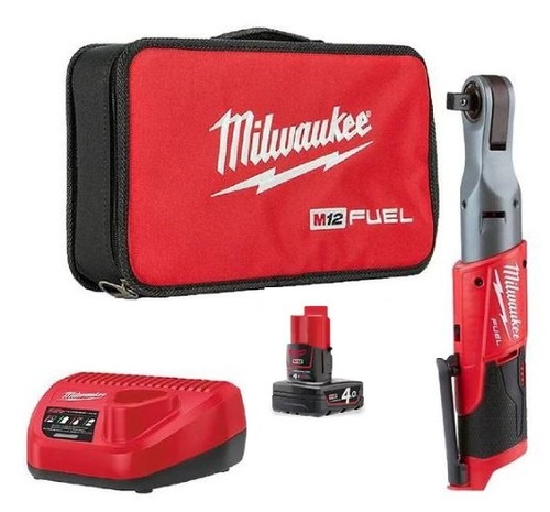 רצ'ט נטען D1/2 12V + סוללה 4AH מבית Milwaukee
