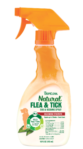 FLEA & TICK DOG & BEDDING SPRAY - ספריי לכלבים ומצעים נגד פשפשים וקרציות 473 מ