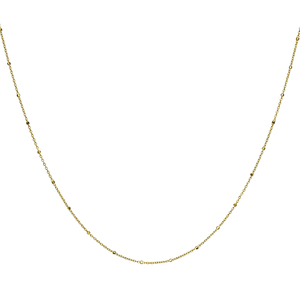 שרשרת רולו עם חרוזים 14K 