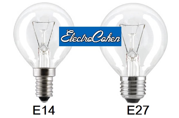 חבילת 10 נורות ליבון בצורת כדור   , 40w , 60w הברגה E27 , E14