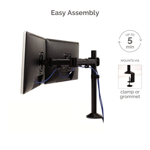 זרוע לשני מסכי מחשב Fellowes Reflex Dual Monitor Arms