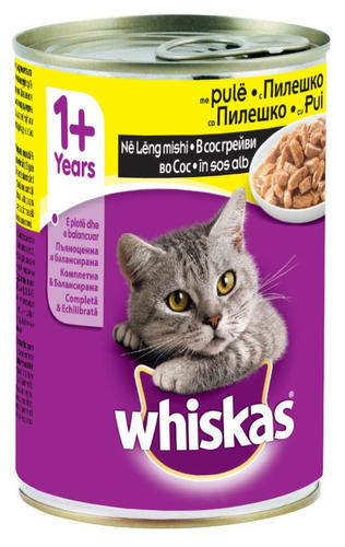ויסקס שימורים לחתול בטעם עוף  400 גרם - Whiskas