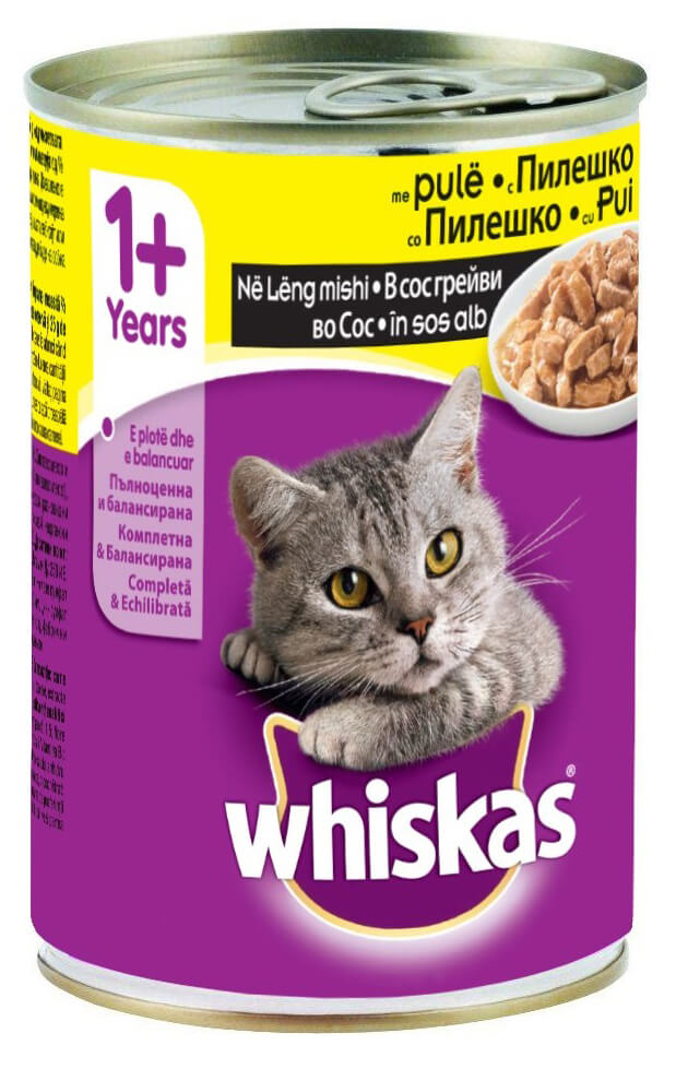 ויסקס שימורים לחתול בטעם עוף  400 גרם - Whiskas