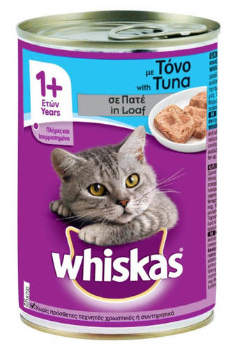 ויסקס שימורים לחתול בטעם טונה  400 גרם - Whiskas