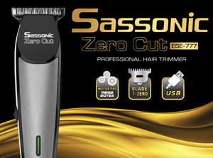  מכונת תספורת (ליתיום)Sassonic ESE777 ZERO cut - S  