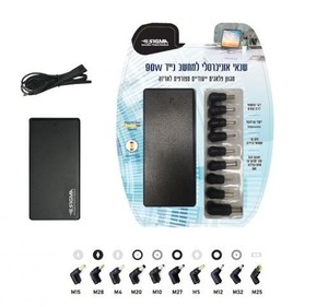 מטען אוניברסלי למחשב נייד ולמסכי מחשב SIGMA ACU90-CB 90W