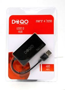 מפצל USB 2.0 ל4 יציאות DOQO