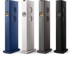 רמקולים רצפתיים אלחוטיים מוגברים Kef LS60 Wireless - צבע שחור קארבון