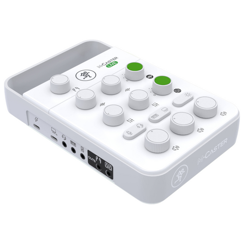 Mackie M-Caster Live – Portable Streaming Mixer – White