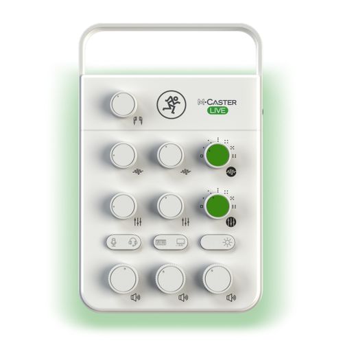 Mackie M-Caster Live – Portable Streaming Mixer – White