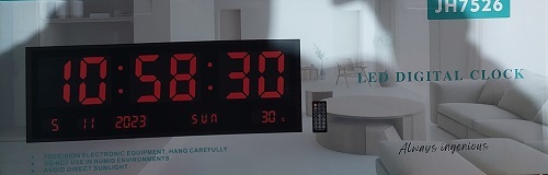 שעון לד זוהר בחושך חשמלי