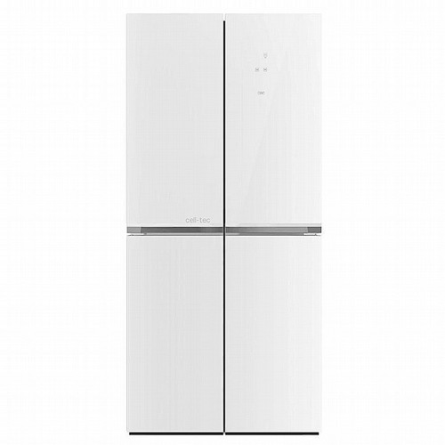 מקרר 4 דלתות 404 ליטר Neon NE-NF4500GLW זכוכית לבנה אחריות היבואן הרשמי