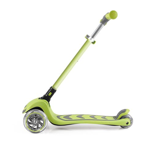 קורקינט ילדים ריידר Rider מתקפל 3 גלגלים מאירים וכידון 4 מצבי גובה - זהב