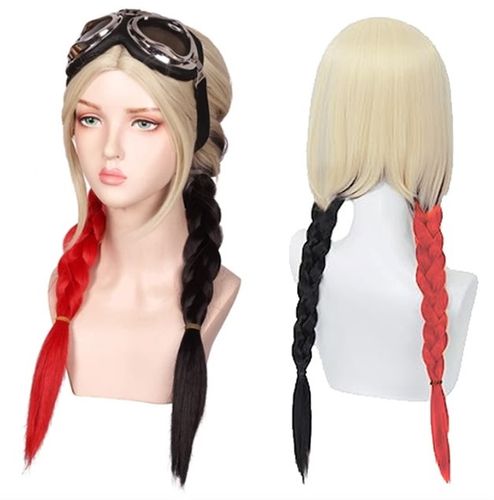 פאת צמות הארלי קווין ומשקפי מגן