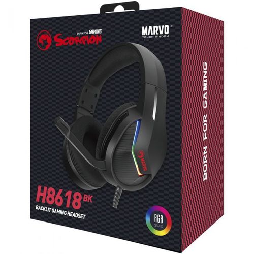 אוזניות חוטיות MARVO H8618 Gaming מארבו במלאי