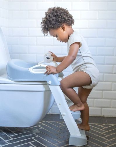 ישבנון מרופד לפעוט עם מונע החלקה וידיות אחיזה - בז'