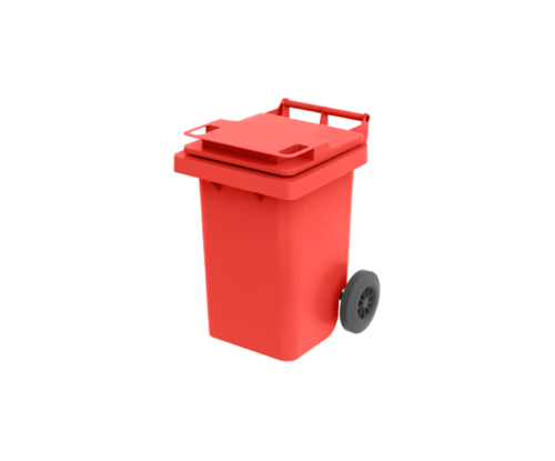 עגלת אשפה דולב 60 ליטר בצבעים שונים 