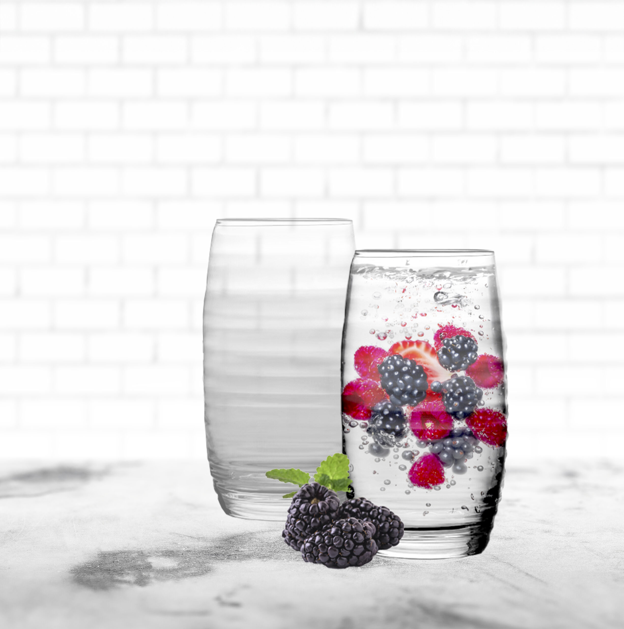 מארז 2 כוסות מעוצבות | דגם: "RASPBERRY"
