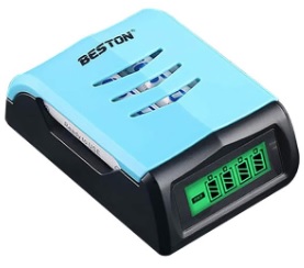 מטען סוללות נטענות  AA/AAA  עם תצוגה LCD מתח כניסה USB
