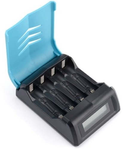 מטען סוללות נטענות  AA/AAA  עם תצוגה LCD מתח כניסה USB