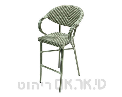 כסא בר ראטן דגם איקס צד