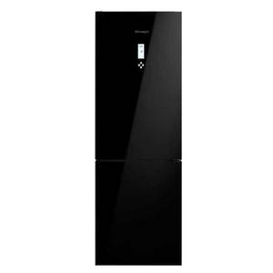 מקרר מקפיא תחתון 327 ליטר Delonghi DLR-GB383L זכוכית שחורה *פתיחה שמאל
