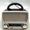 רדיו נטען בעיצוב רטרו.BT.רדיו AM/FM קורא כרטיסי זכרון.נטען על ידי חשמל