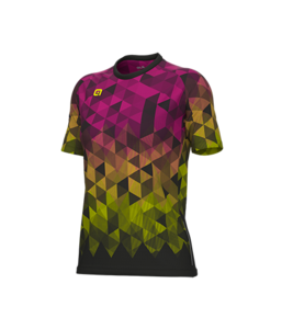 חולצת ריצה נשים ALE RUNNING LIGHT LADY JERSEY  צבעוני אריג דקיק  מנדף ואוורירי מאוד