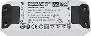 דרייבר 350mA 4-9W ניתן לעמעום ACTEC ללא ריצוד