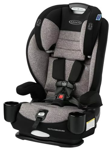 כסא בטיחות ובוסטר 3 ב 1 נאוטילוס סנאגלוק גרו Nautilus SnugLock Grow - צבע שחור/אפור בהיר