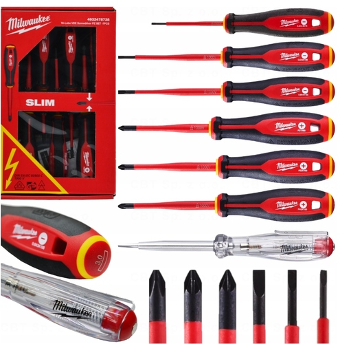 מברגים לחשמלאים 7 יחידות Milwaukee
