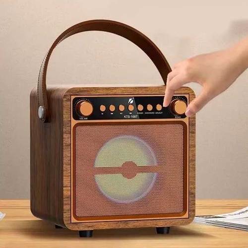 רמקול מיקרופון קריוקי נייד בעיצוב רטרו Retro Karaoke