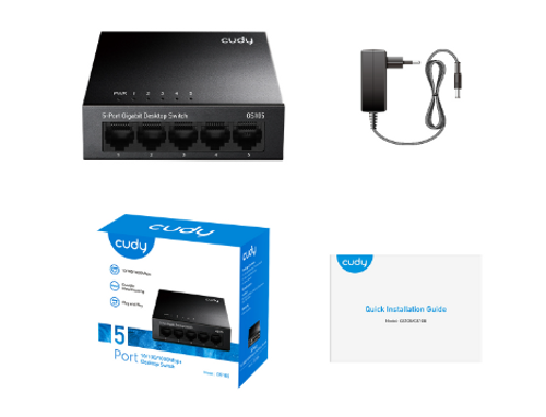 מתג רשת CUDY 5-Port Gigabit GS105-IL