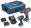 סט נטען 18V מברגה מקדחה + מברגת אימפקט/מפתח + 2 סוללות 1.5Ah מבית BOSCH