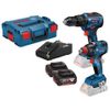 סט מברגות GSB18V-55 + GDX18V-200 כולל 2 סוללות 5AH מבית BOSCH