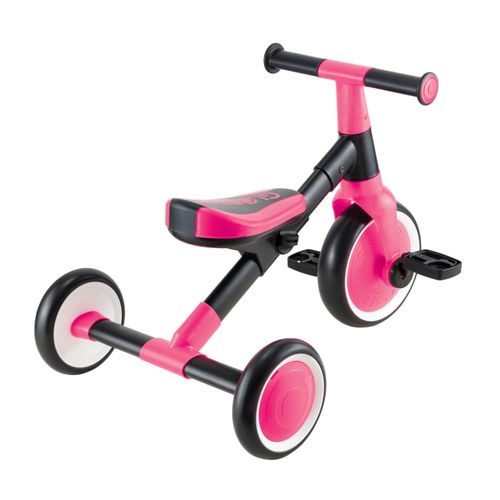 תלת אופן ללימוד רכיבה הופך לאופני איזון LEARNING TRIKE 2IN1 - ורוד