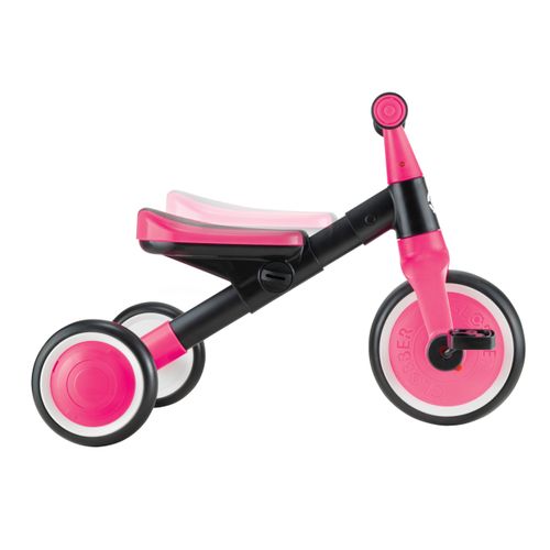 תלת אופן ללימוד רכיבה הופך לאופני איזון LEARNING TRIKE 2IN1 - ורוד
