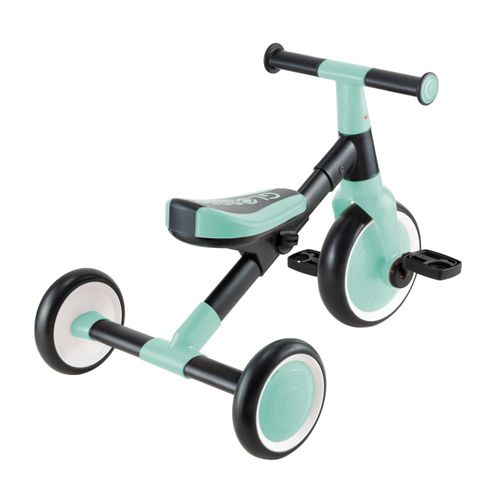 תלת אופן ללימוד רכיבה הופך לאופני איזון LEARNING TRIKE 2IN1 - מנטה
