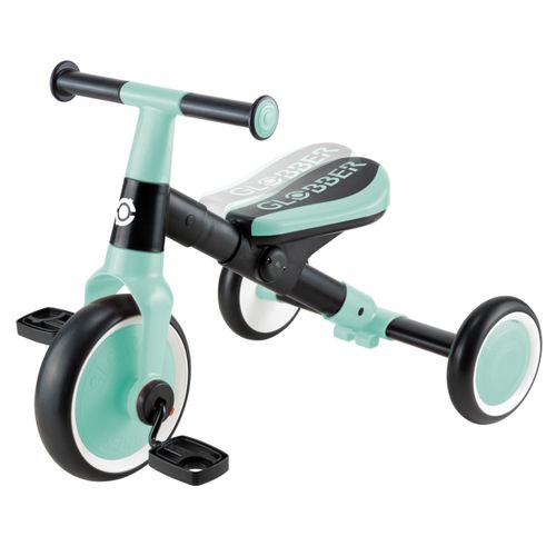 תלת אופן ללימוד רכיבה הופך לאופני איזון LEARNING TRIKE 2IN1 - מנטה