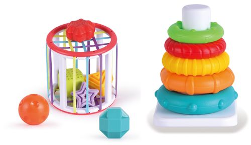 מארז מתנה מגדל טבעות וגלגל פעילות צורות