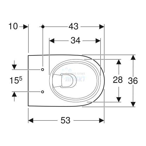 GEBERIT 501.545.01.1 | אסלה תלויה Rimfree Selnova Premium | לבן סלנובה גבריט.