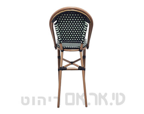 כסא בר ראטן דגם מנטה-גב