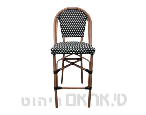 כסא בר ראטן דגם מנטה-חזית