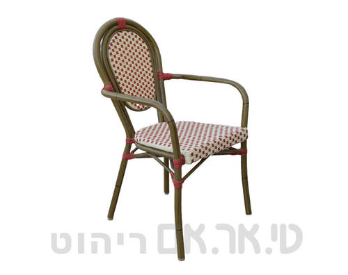 כסא ראטו דגם סקארלט עם ידיות-צד