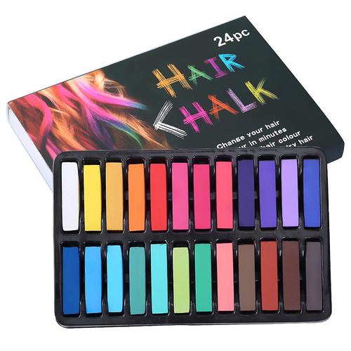 24 גירים צבעוניים לצביעת שיער HAIR CHALK 