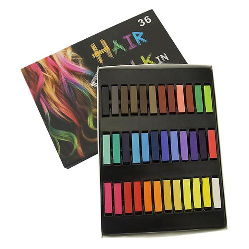 36 גירים צבעוניים לצביעת שיער HAIR CHALK 