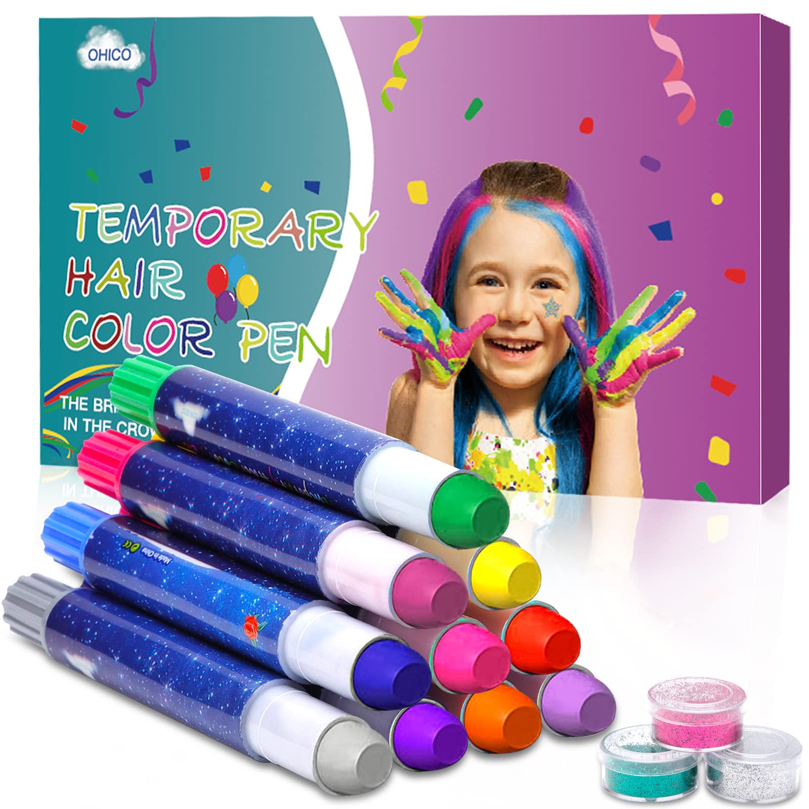 ערכה לצביעת שיער TEMPORARY HAIR COLOR PEN