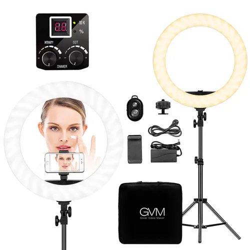 פנס רינג GVM Bi-Color LED Ring Light