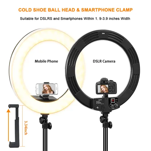 פנס רינג GVM Bi-Color LED Ring Light