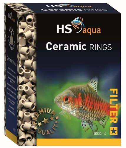 מדיה ביולוגית טבעות קרמיות HS AQUA CERAMIC RINGS 1 L